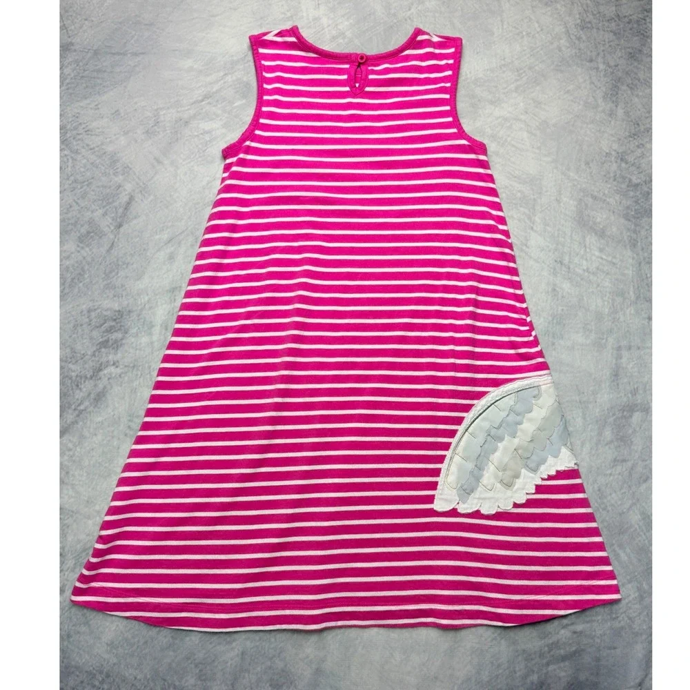 Mini Boden Harry Potter Hedwig Owl Striped Dress Pink Girls 11-12Y